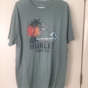 Hurley Sunset Light Blue/Green Tee